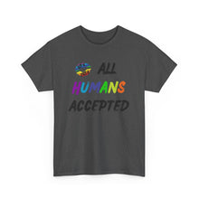 Load image into Gallery viewer, All Humans Accepted T-Shirt, Rainbow Shirts, Gay Pride Tshirt, Rainbow Tee, Equality T-Shirt, Pride Month Shirts, Up4Drea T-Shirts, Kindness
