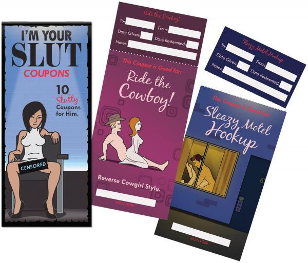 I'm Your Slut Coupons from Kheper Games