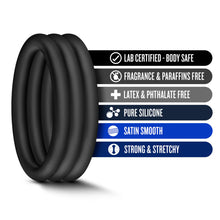Load image into Gallery viewer, Performance - VS3 Pure Premium Silicone Cock Rings - Large - Black
