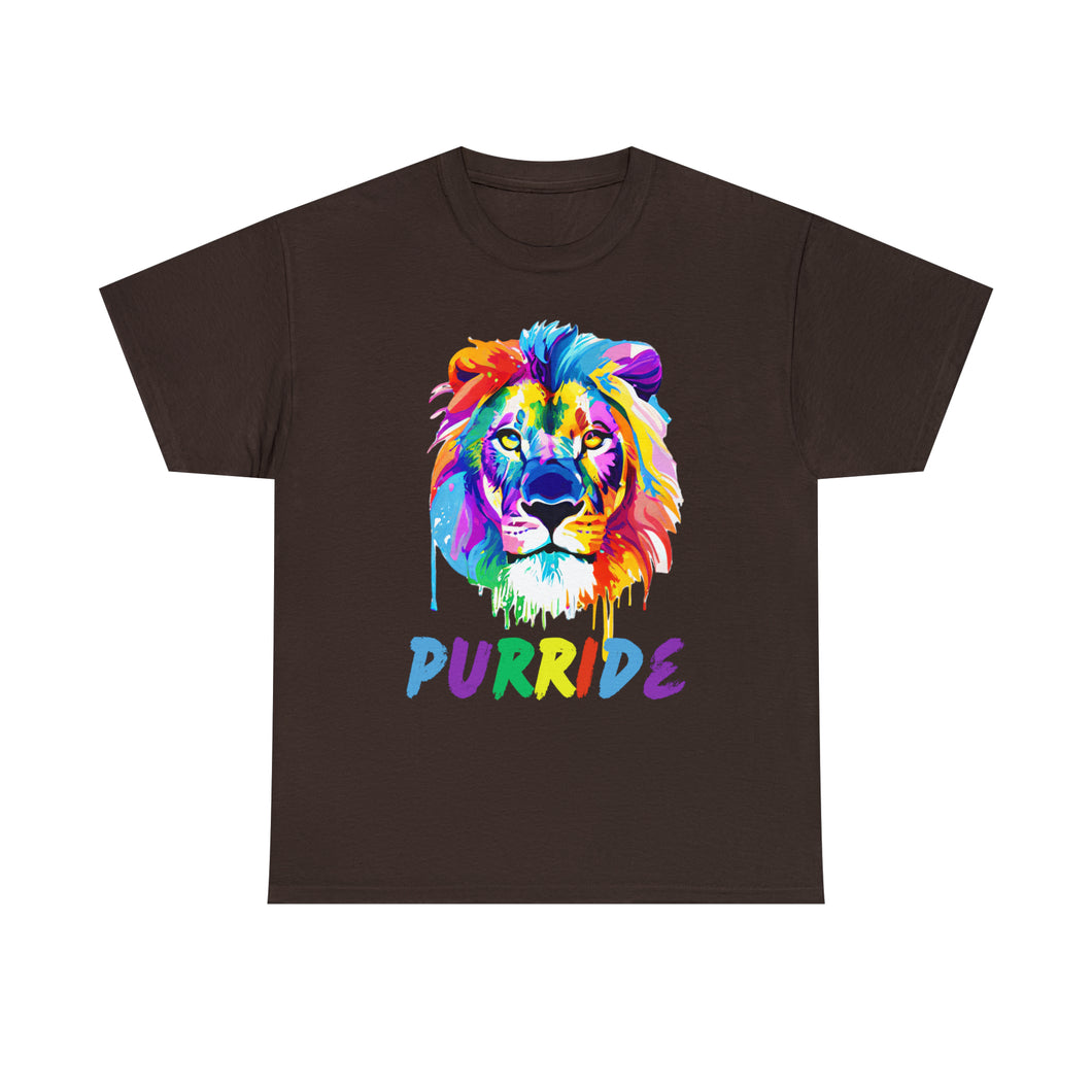 Purride T-Shirt, Rainbow Shirt, Gay Pride Tshirt, Gay Pride Shirt, LGBTQ Pride Shirt, Pride Month Shirts, Lion Rainbow Watercolor Shirt
