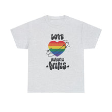 Load image into Gallery viewer, Love Always Wins T-Shirt, Rainbow Shirts, Pride Tshirt, Equality Shirt, Tribe Shirt, Pride Month Shirts, Gay Pride Shirts, Equality Shirt
