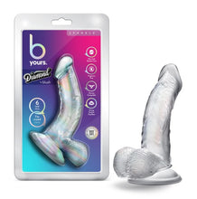 Load image into Gallery viewer, B Yours Diamond Sparkle Clear Dildo
