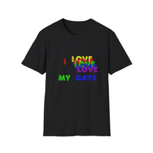 Load image into Gallery viewer, I love my gays Unisex Softstyle T-Shirt
