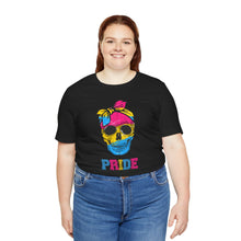 Load image into Gallery viewer, Pansexual Pride Skull Gay Rights T-Shirt, Human Rights Shirt, Equality T-Shirt, LGBTQ+ Shirts, Pride Tee
