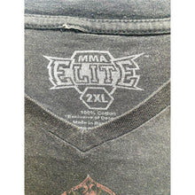 Load image into Gallery viewer, MMA Elite Shirt Adult 2XL XXL Black AFFLICTION STYLE Grunge Y2K Streetwear Mens
