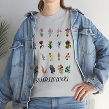 Load image into Gallery viewer, Wildflowers T-Shirt, Wildflower T-shirt, Gift for Her, Florist Shirt, Gift for Teacher, Gift for Mom, Botanical Shirt, Mom Shirt, Girls Tee
