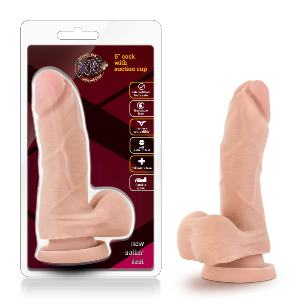 The X5 5 Inch Cock with Suction Cup