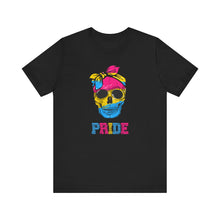 Load image into Gallery viewer, Pansexual Pride Skull Gay Rights T-Shirt, Human Rights Shirt, Equality T-Shirt, LGBTQ+ Shirts, Pride Tee
