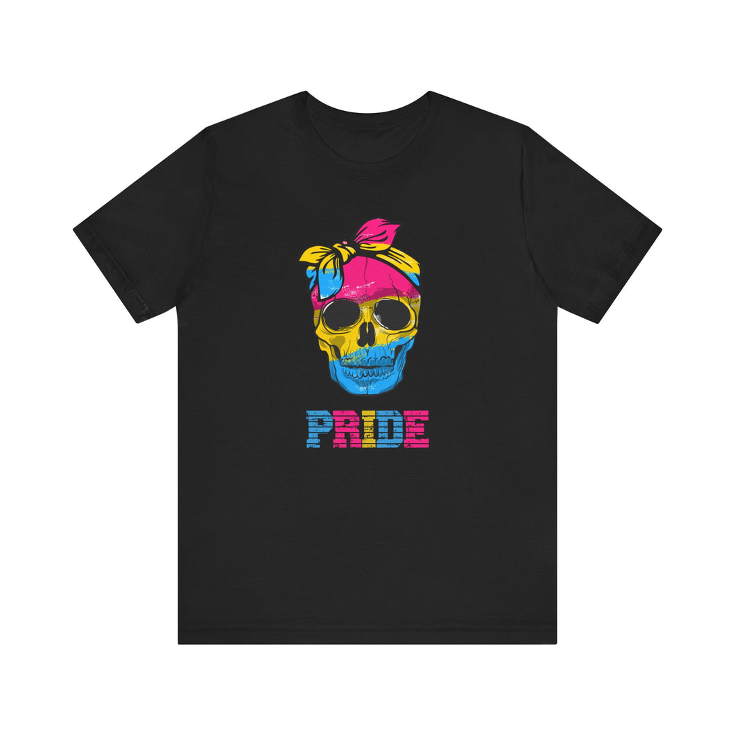 Pansexual Pride Skull Gay Rights T-Shirt, Human Rights Shirt, Equality T-Shirt, LGBTQ+ Shirts, Pride Tee