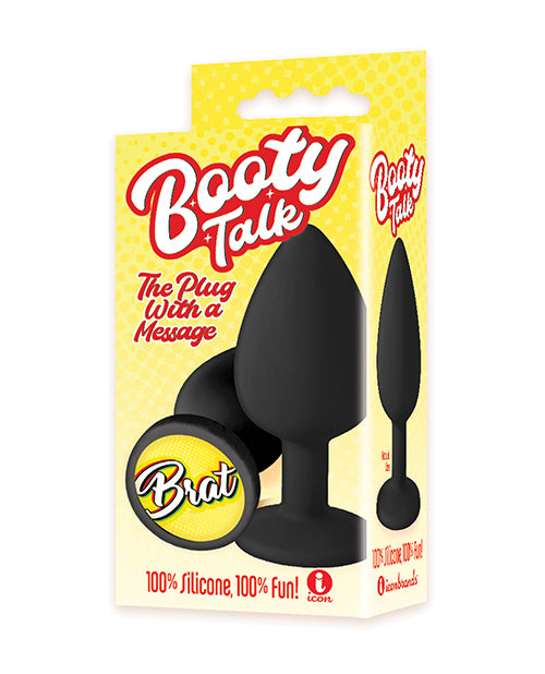 THE 9'S BOOTY TALK BRAT SILICONE BUTT PLUG