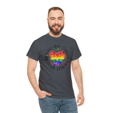 Load image into Gallery viewer, Peace Love Equality Kindness Inclusion T-Shirt, Rainbow Shirts, Gay Pride Tshirt, Human Rights Shirt, Pride Month Shirts, LGBTQ Shirts
