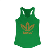 Load image into Gallery viewer, Labias Funny Parody Women's Ideal Racerback Tank
