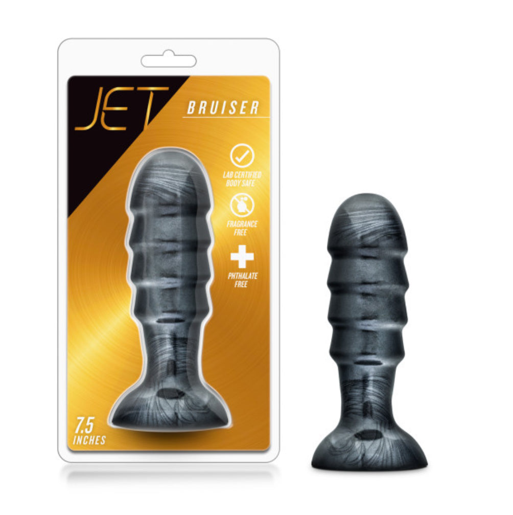 Jet Bruiser Carbon Metallic Black Butt Plug