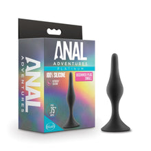 Load image into Gallery viewer, Anal Adventures Platinum - Silicone Beginner Plug - Small - Black
