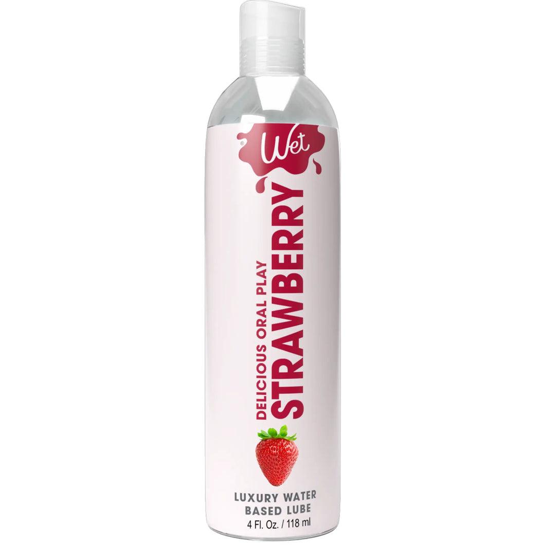 wet water based lube strawberry