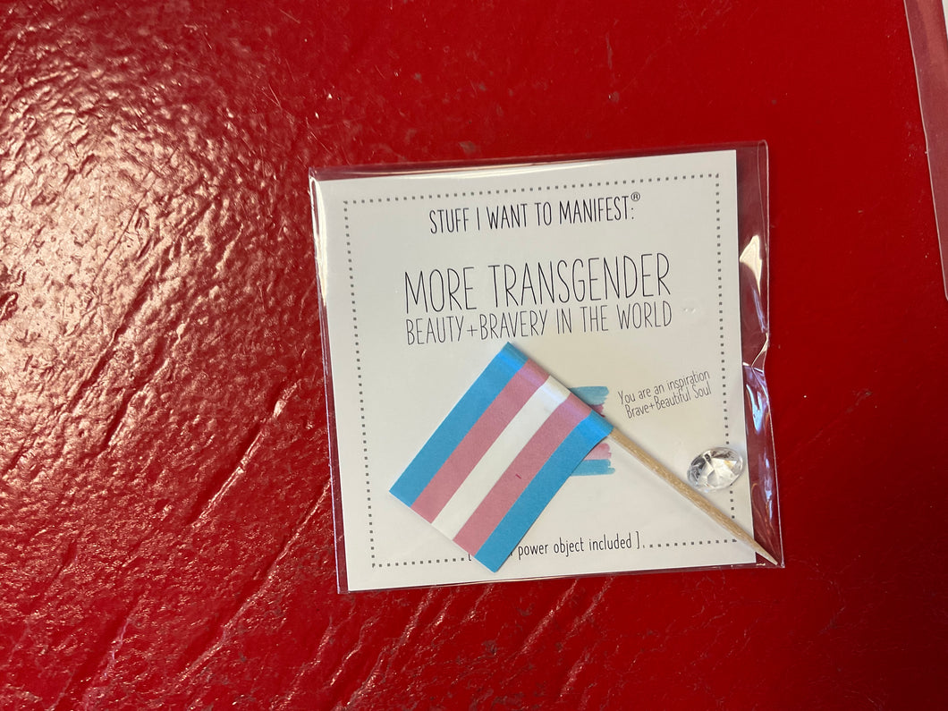 Manifest charm trans flag