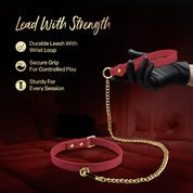Load image into Gallery viewer, Temptasia® Ardor® - Collar &amp; Leash - Red
