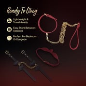 Load image into Gallery viewer, Temptasia® Ardor® - Collar &amp; Leash - Red
