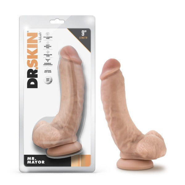 Dr. Skin Mr. Mayor 9 inches Dildo with Balls