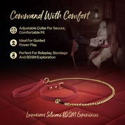 Load image into Gallery viewer, Temptasia® Ardor® - Collar &amp; Leash - Red
