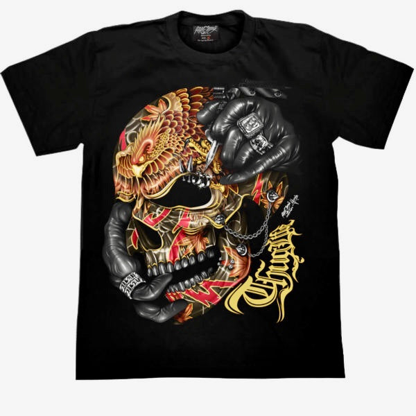 Jay’s Rock Men’s Studded Skull T-Shirt
