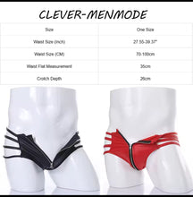 Load image into Gallery viewer, Men's Sexy Underwear Zipper Open Thong
