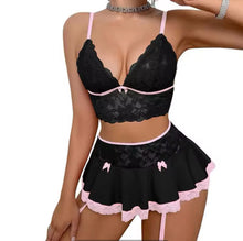Load image into Gallery viewer, Hot Cosplay Open Lace Bra Fantasy Miniskirt
