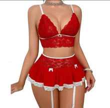 Load image into Gallery viewer, Hot Cosplay Open Lace Bra Fantasy Miniskirt

