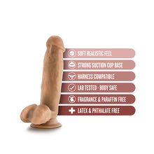 Load image into Gallery viewer, Dr. Skin Dr. Mark 7 inches Dildo with Balls Tan
