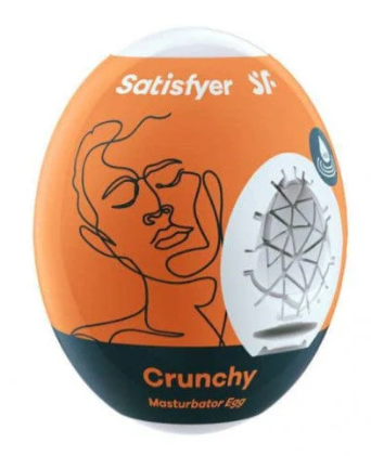 SATISFYER CRUNCHY MASTURBATOR EGG ORANGE