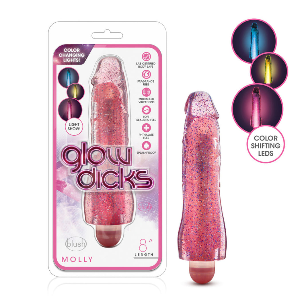 Glow Dicks - Molly Glitter Vibrator
