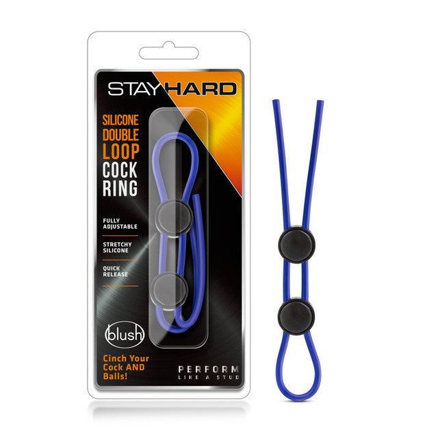 Stayhard Silicone double loop cock ring