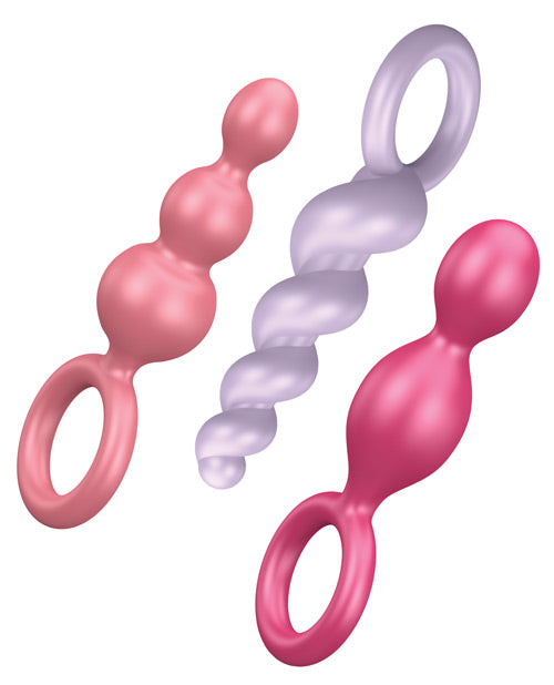 SATISFYER BOOTY CALL PLUGS SET OF 3 COLORED