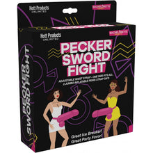 Load image into Gallery viewer, PECKER SWORD FIGHT GAME STRAP ON LARGE PENIS 2 PACK
