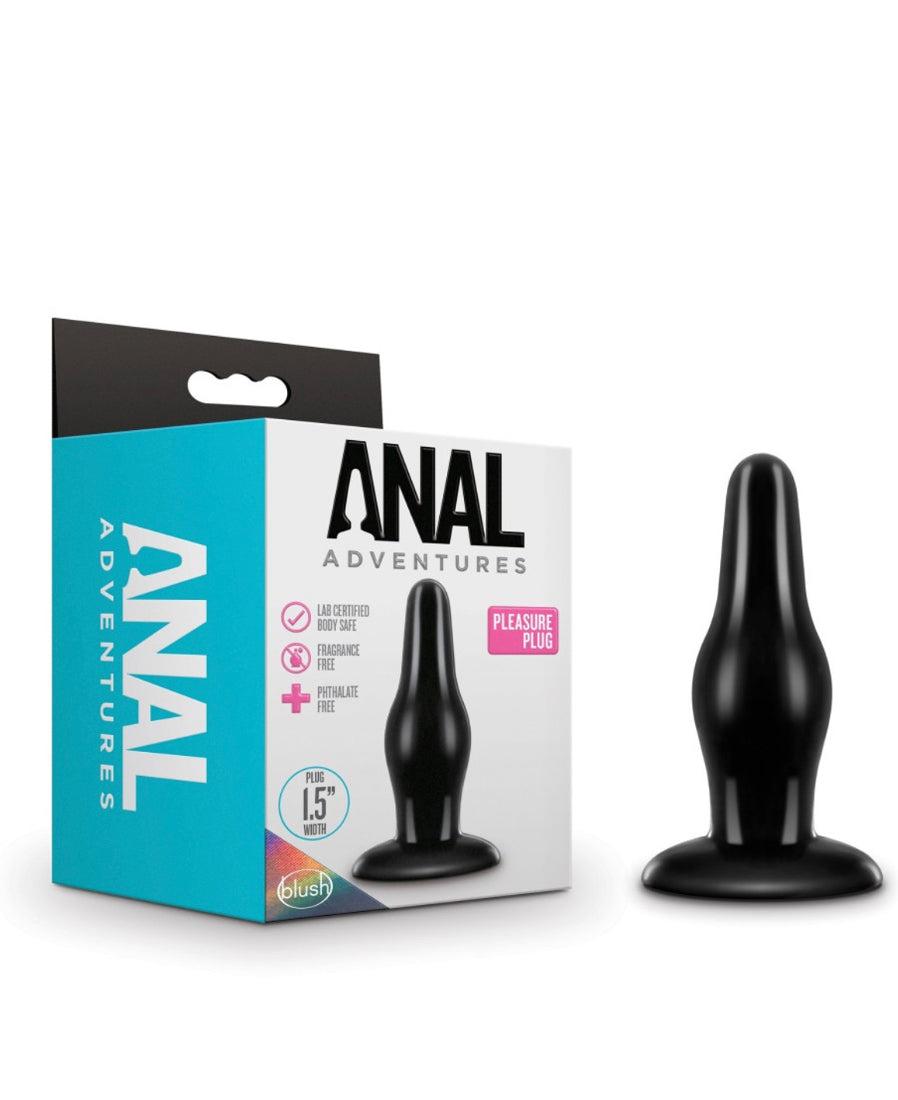 Anal Adventures - Pleasure Plug - Black