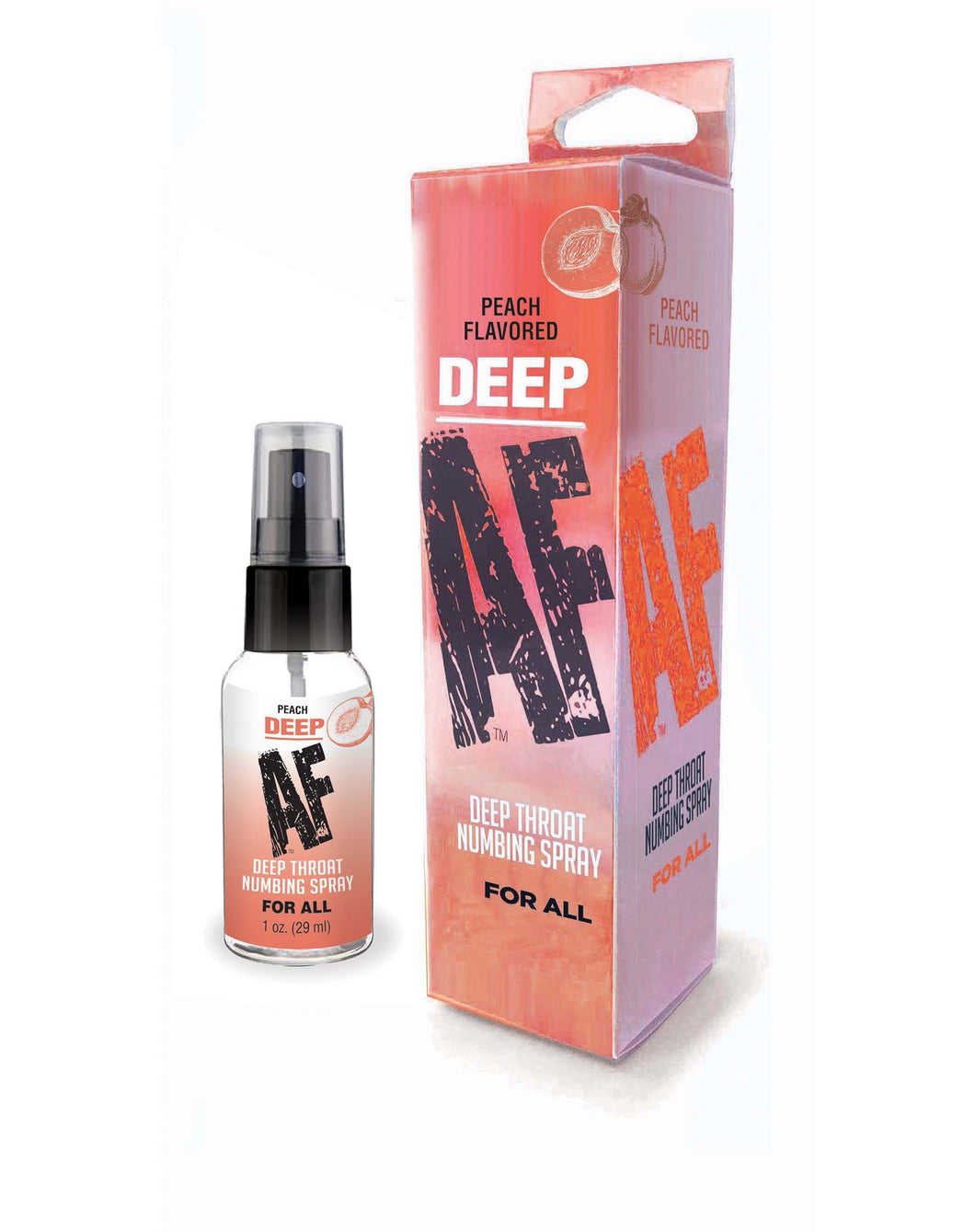 Deep AF Numbing Throat 1 fluid ounce Spray Peach