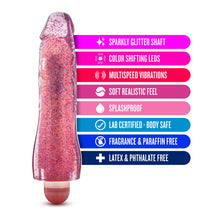 Load image into Gallery viewer, Glow Dicks - Molly Glitter Vibrator
