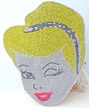 Load image into Gallery viewer, Disney Princess Cinderella Bling Rhinestone Purse with Chain Strap
