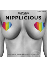 Load image into Gallery viewer, 2 Pair Rainbow Nipple Pasties
