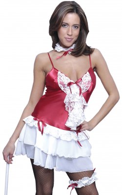 Red French Maid Costume