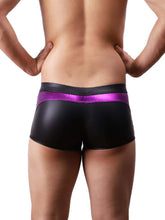 Load image into Gallery viewer, Men Satin Colorblock Boxer Brief - S
