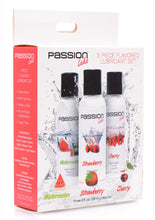 Load image into Gallery viewer, Passion Licks 3 Piece Flavored Water Based Lubricant Set (2oz each)
