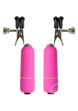 Load image into Gallery viewer, Ouch! Vibrating Nipple Clamps - Pink
