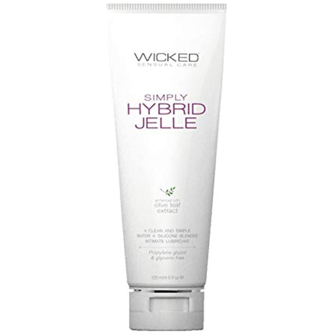 Wicked Sensual Care Simply Hybrid Jelle Lubricant With Olive Leaf Extract 4oz