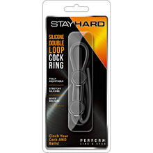 Load image into Gallery viewer, Stayhard Silicone double loop cock ring
