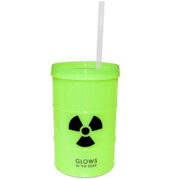 TOXIC BARREL CUP WITH STRAW