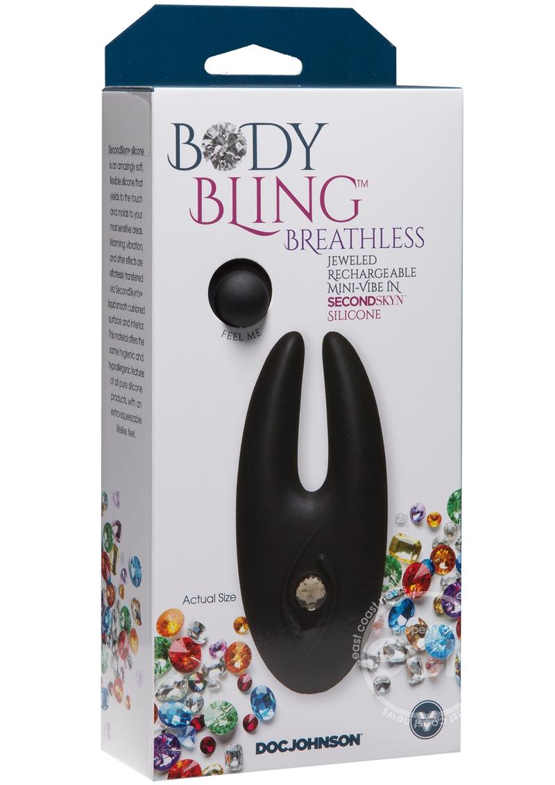 Body Bling Breathless Mini Vibe Silver Multispeed Waterproof