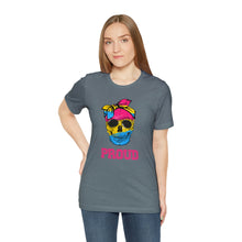 Load image into Gallery viewer, Pansexual Proud Skull Gay Rights T-Shirt Sizes S M L XL 2XL 3XL 4XL 5XL
