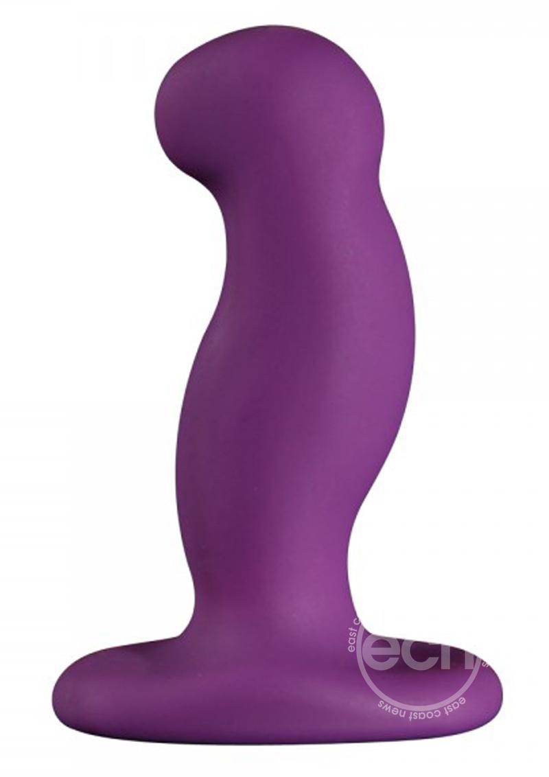 Nexus G-Play+L Rechargeable Silicone G-Spot and P-Spot Vibrator - Large - Purple