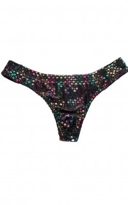 Rainbow Sequins Poly Thong